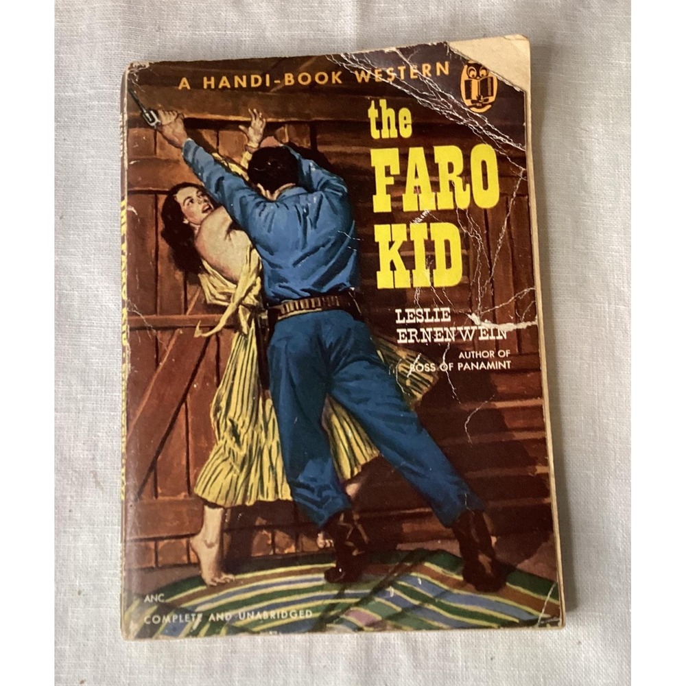 Vintage‎ Western Paperback, The Faro Kid, Leslie Ernenwein 1951